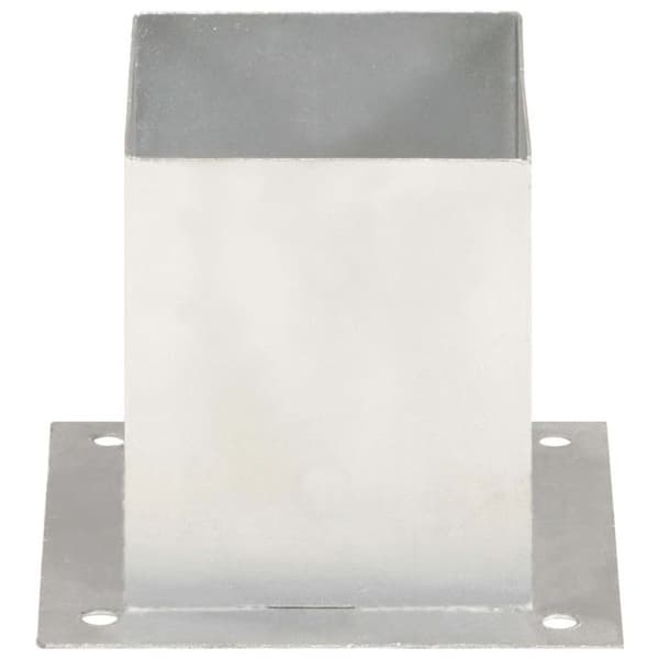 vidaXL Stolpeankare 4 st Galvaniserad Metall 121 mm