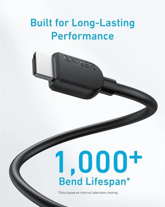 HDMI-kabel - ANKER - A8741011 - 8K - 48 Gbit/s - 0,9 m