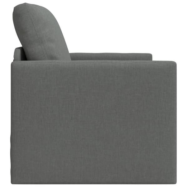 Soffa säng 2 i 1 mörkgrå 74x77x81 cm tyg