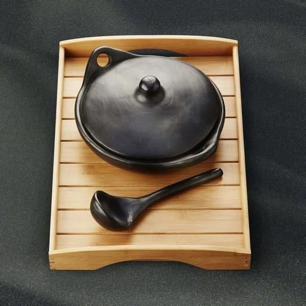 PUNKT KOMMA - Serverhylla - 48 x 33 x 6 cm - Bambufsc
