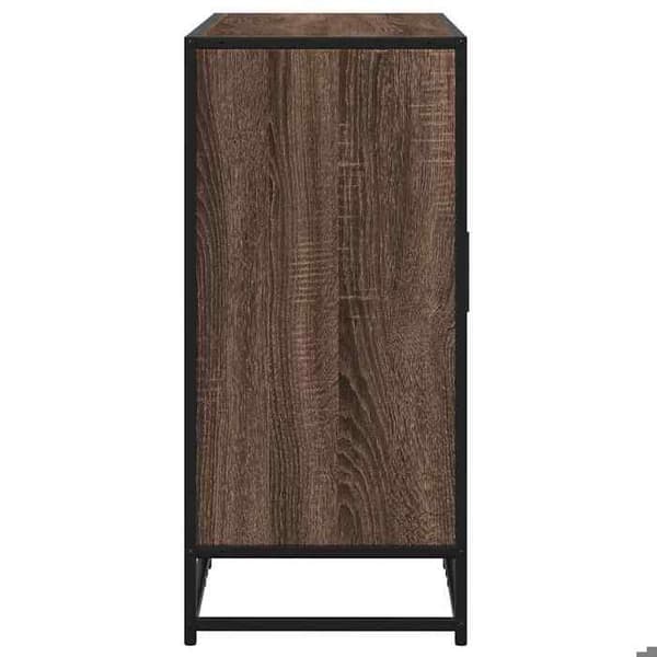 vidaXL Buffé ekbrown 92x35x76 cm Ingenjörsträ 849023