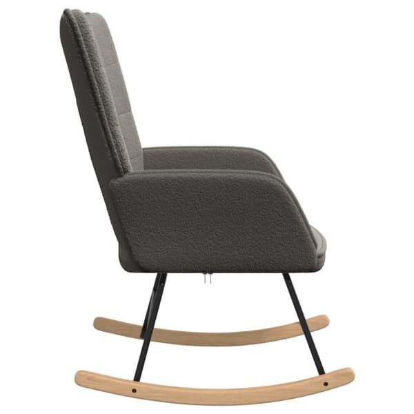 Avkopplande Fåtölj - Mörkgrå - Polyester Tyg - Modern Design - 1 Plats