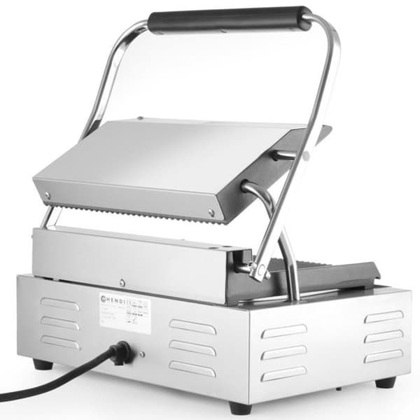 Kontaktgrill - Hendi - 263655 - Grå - Non-stick plattor - Panini