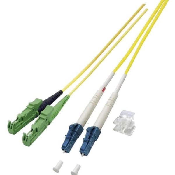 Fiberoptisk kabel - EFB ELEKTRONIK - 9/125µ Singlemode OS2 - 2.00 m - E2000/APC-kontakt - LC-kontakt