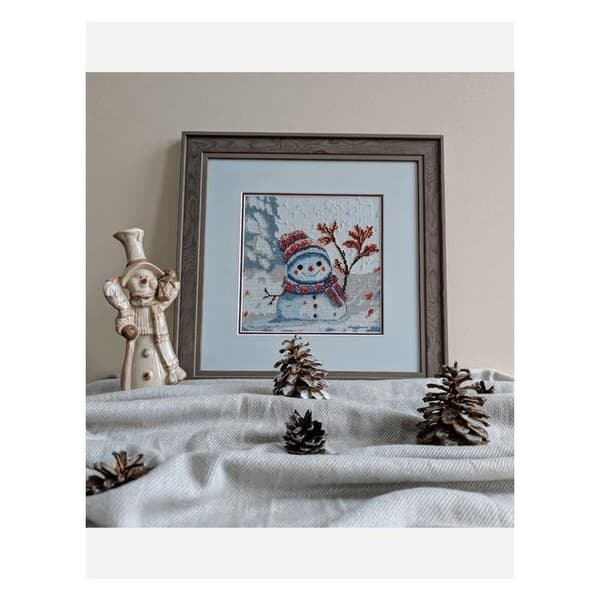 Korsstygnsset Aine "Klumpig vinter" 20x20 cm