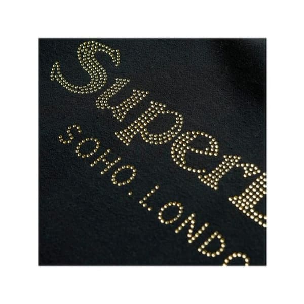 Sweat Superdry Dam Metall Svart Bomull