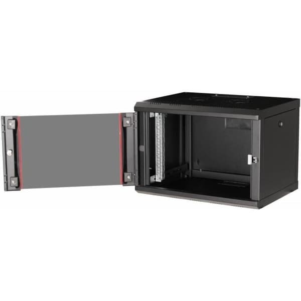 Server Rack - EQUIP - 07U - 600 x 450 mm - Glasdörr - Svart Metall