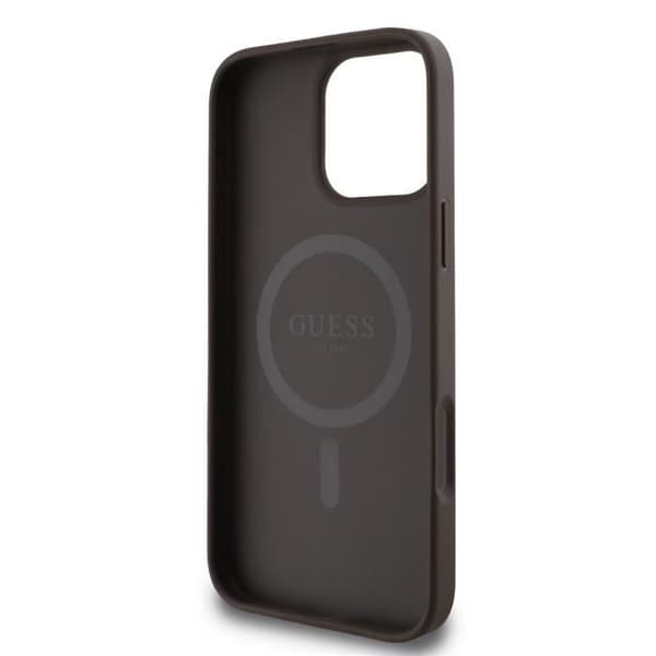 Skyddande Skal för iPhone 16 Pro Max MagSafe Modell 4G Guess Brun