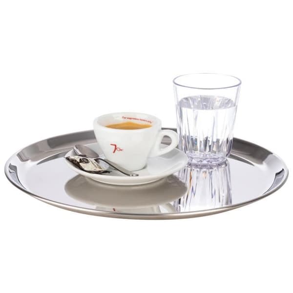 Rund rostfri platta 27 cm - Aps