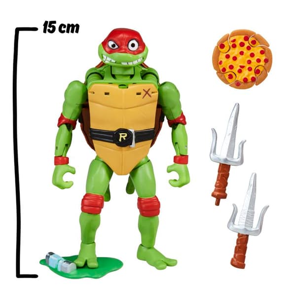 Rörlig figur - NINJA SKILPADDER - TU8384 - Transformbar 2-i-1 - Rörlig - 15 cm