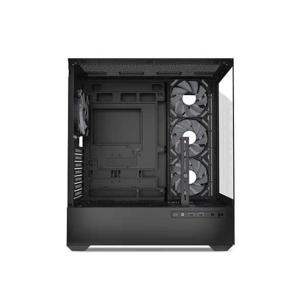 PC-chassi ATX - Sharkoon AK6 RGB - Härdat glas - 4 PWM LED-fläktar - USB-C