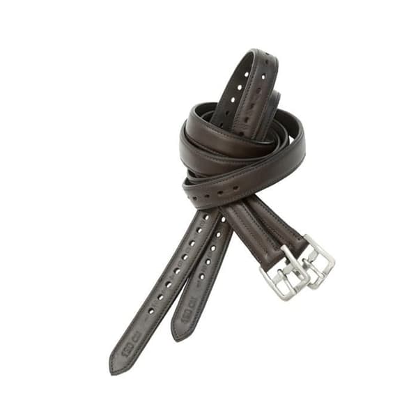 Kieffer Nylon förstärkt läderstigbyglar - Brun - 120 cm