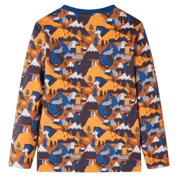 Pyjamas barn långärmad cognac 92/104/116/128/140