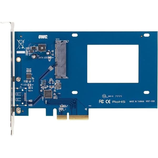 OWC Accelsior S PCIe-kort för 2 5SATA III SSD:er
