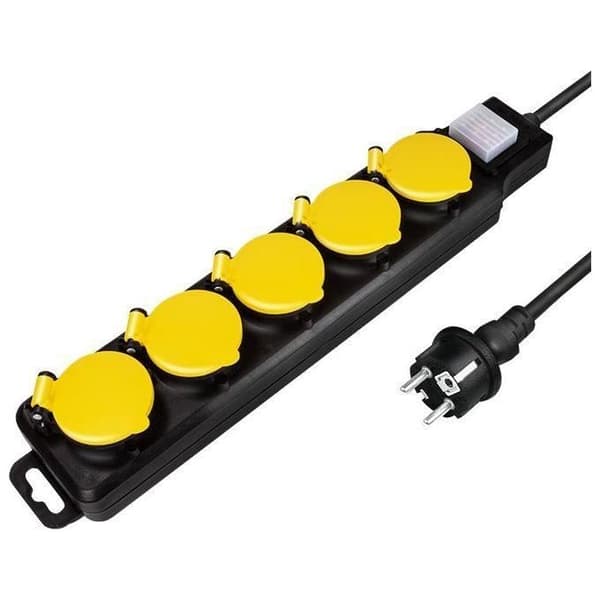 Eldosa - LogiLink - LPS255 - 5 uttag - 1,5 m - IP44 utomhus