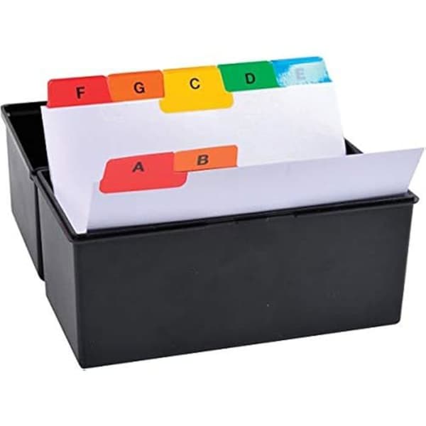 Alfabetiska index - Exacompta - Ref. 13996E - 25 flikar - Format A7 - Vit kartong