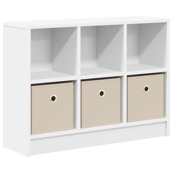 vidaXL Buffé med låda Vit 73,5 x 22,5 x 53,5 cm 8000500