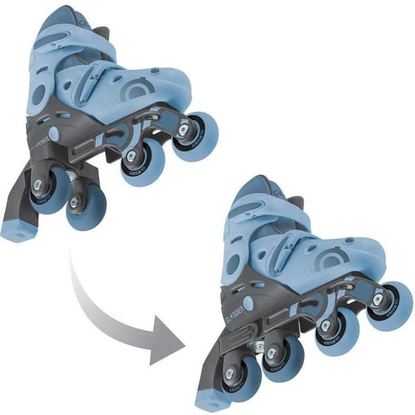 Rollerblades 2 i 1 - T. 26-29 - Blå/Svart