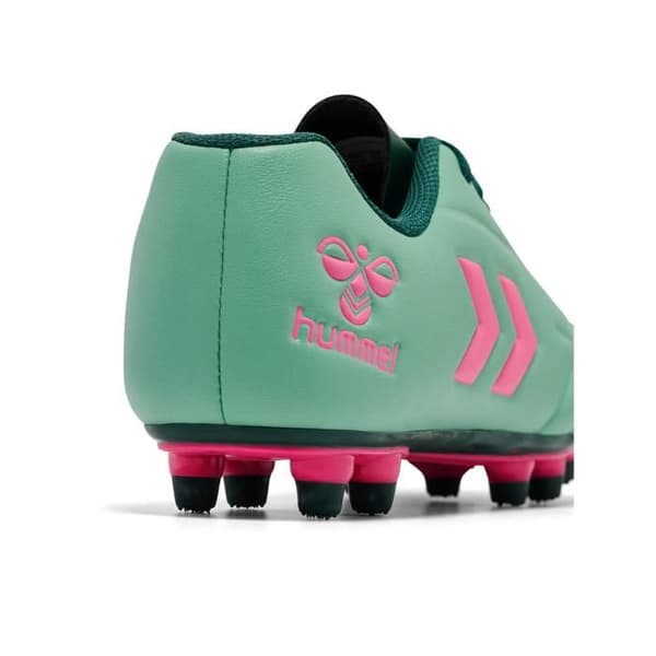 Barnfotbollsskor Hummel Top Star Lc FG - june bug/pink flambe