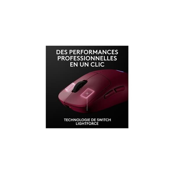 Logitech G PRO 2 Lightspeed trådlös spelmus Rosa