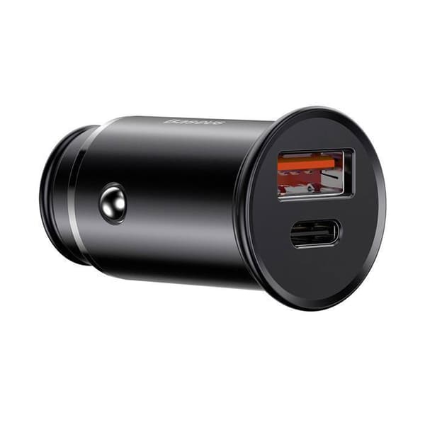 Bil laddare - Baseus - ccalls-bs01 - Metall - 30W - USB A+C