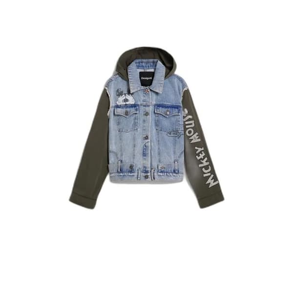 Jeansjacka dam Desigual Mickey - blå/grön