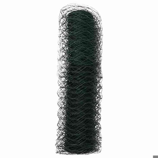 vidaXL Hexagonal stängsel Grön 0,4 x 25 m PVC 42005368