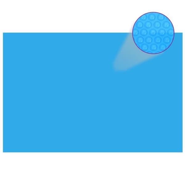 Pooltak - vidaXL - Rektangulär - 600x400 cm - PE Blå - Solskyddsduk