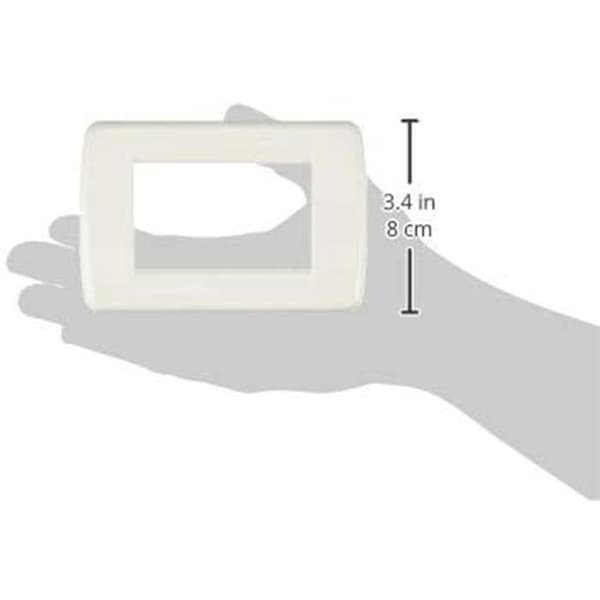 VIMAR 16763.01 Rondo Idea Plate 3 moduler i teknopolymer, blank vit