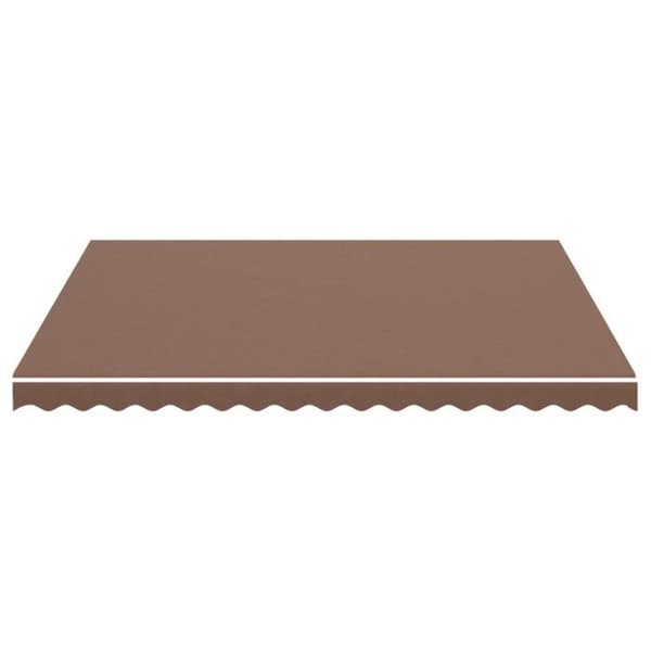 Ersättningstyg för markis - vidaXL - Brun - 4x3,5 m - 100% polyester - UV-skydd