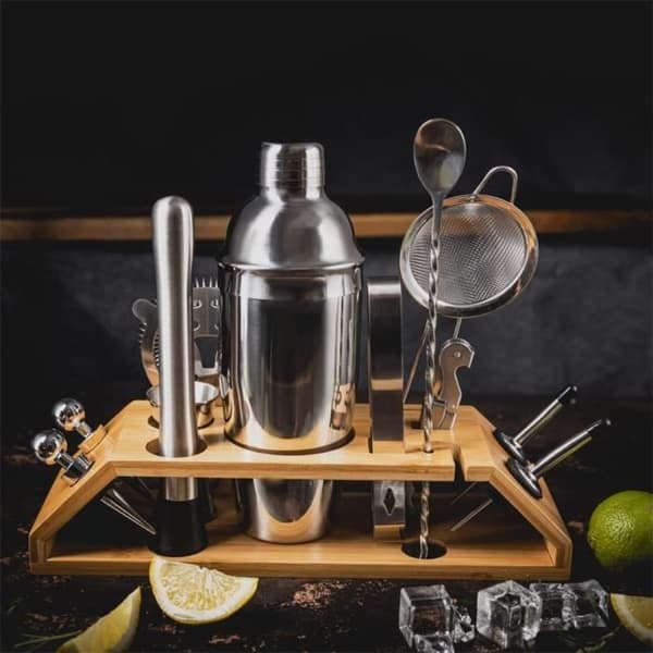 Bartender set - Klausberg - KB7654 - 13 delar - Silver - Metall, Plast