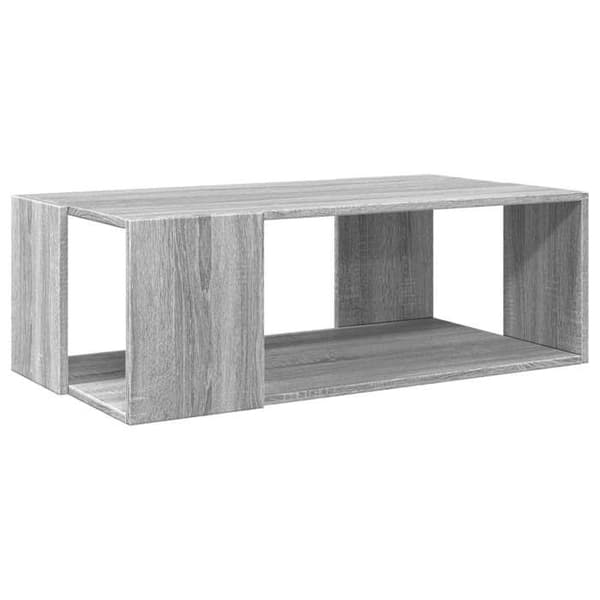 vidaXL Soffbord sonoma grå 89,5x48x30 cm ingenjörsträ 848155