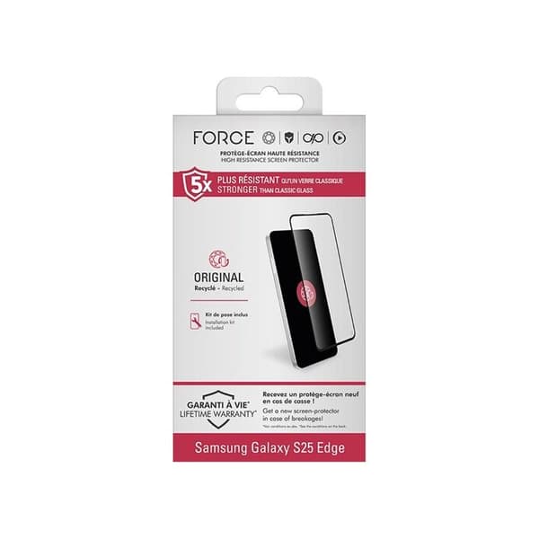 Skydd för smartphone Forceglass OG 2,5D Original S25 Edge GRS