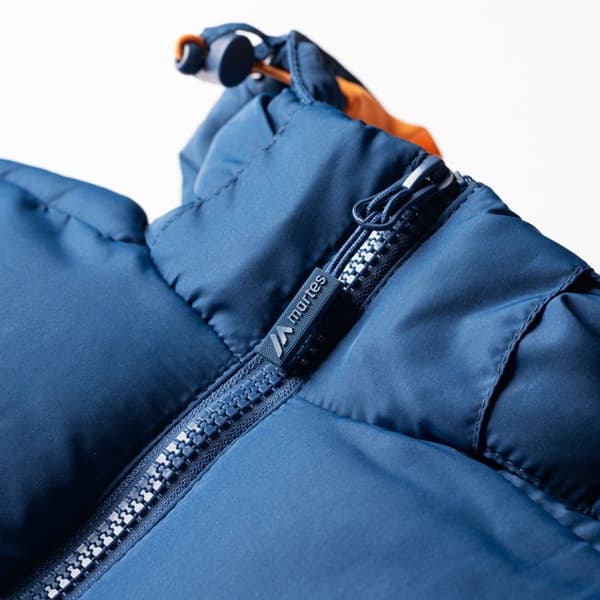 Barnjacka med huva Martes Essentials Mafi - blå opal/höstglans