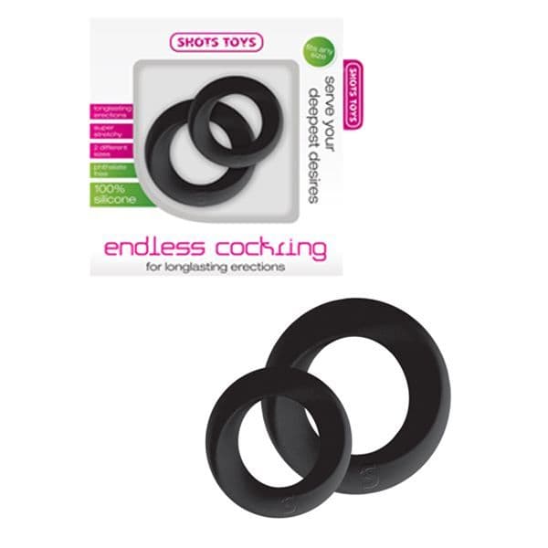 2 COCKRINGS SILIKON M-XL SVART