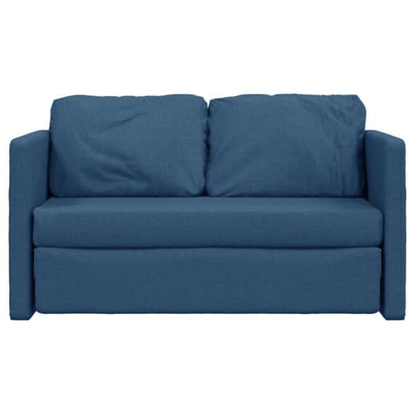 vidaXL 2-i-1 bäddsoffa Blå 112x174x55 cm Tyg 353971