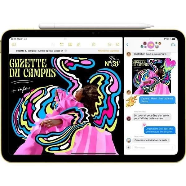 APPLE - iPad A16 (2025) - 11" - Wi-Fi + Cellular - 256Go - Silver