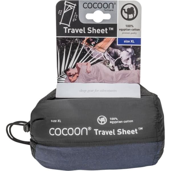 Sovsäckslakan - COCOON - Egyptisk bomull X-Large - 100% bomull - 240 x 114 cm - Blå