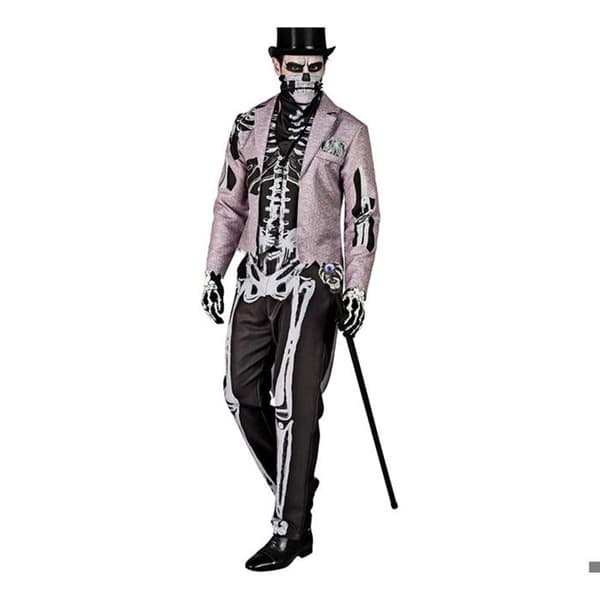 Kostym - WIDMANN - Elegant skelettkostym - Flerfärgad - Polyester - Vuxen