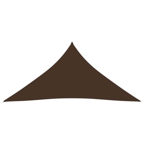 vidaXL Parasol Sail Oxford Tyg Triangulär 4,5x4,5x4,5 m Brun