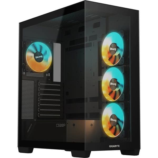 Datorchassi - GIGABYTE - C500 PANORAMIC STEALTH - ATX/mATX/mITX - 4x120mm ARGB - Härdat glas