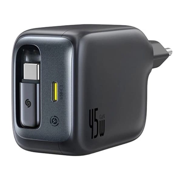 Baseus EnerCore CJ11 45W 1x USB-C-laddare + utdragbar USB-C-kabel