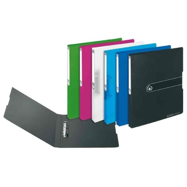 Herlitz Easy Orga to Go — A4 ringpärmar, 2 D-combi ringar, svart, rygg 27 mm