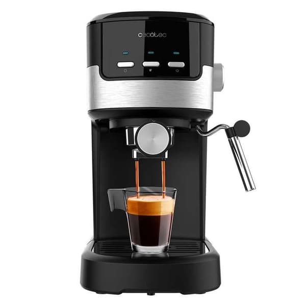 Cecotec Espressomaskin kompakt Power Espresso 20 Pecan. 1100 W, 20 Bar, Thermoblock-system, vridbar munstycke.