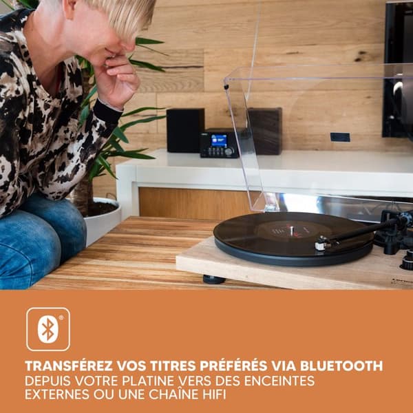 Platinum Vinyl - Lenco - Bluetooth- och USB-anslutning - LBT-188 - Trä
