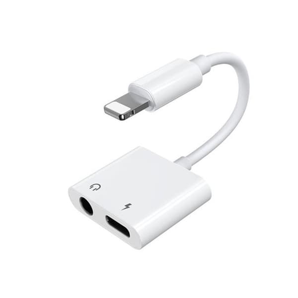 Ljudadapter - JOYROOM - S-Y104 - Lightning till 3,5 mm jack - Vit - 1,5 A