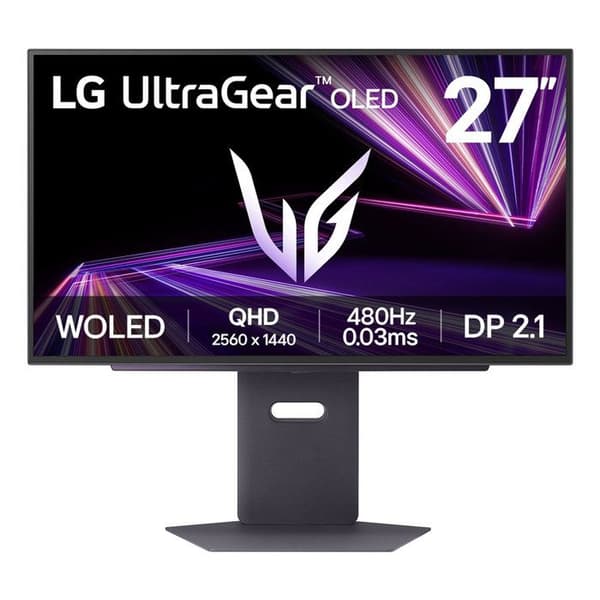 Spelarskärm - LG - 27" - QHD - 480Hz - OLED-panel - 0,03ms - 27GX790A-B