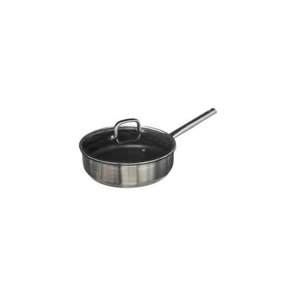 Sauter panna - D 29,5 cm - Rostfritt stål - Non-stick - Glaslock