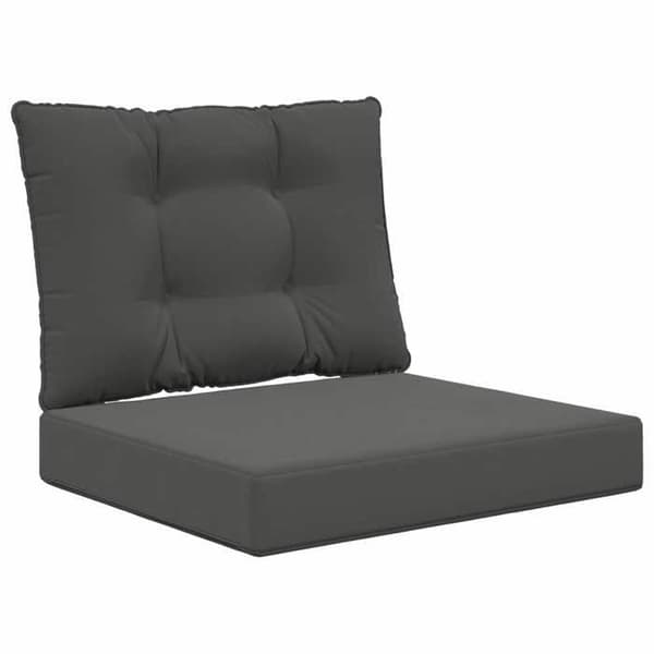 vidaXL Utomhussoffkudde 2 st Antracit Polyester, Modern skumkudde för utomhus 900778