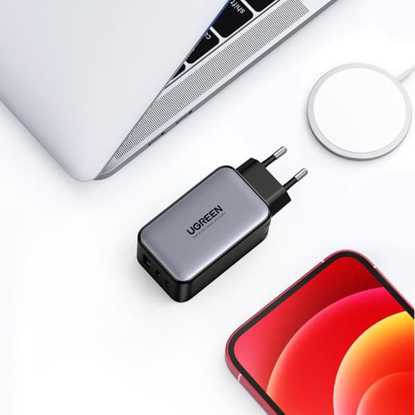 Laddare - UGREEN - Nexode - 65W - 2xUSB-C - 1xUSB-A - Hög hastighet